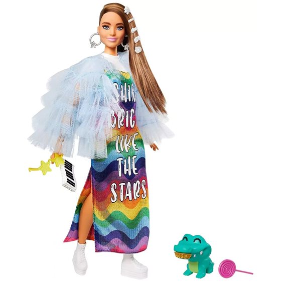 Mattel Barbie Extra Rainbow Dress GYJ78