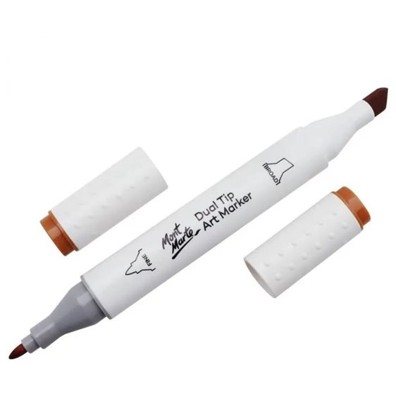 Μαρκαδόρος Διπλής Μύτης Mont Marte Art Marker E2 Raw Sienna (21 Terra Cotta)  MGRD0047