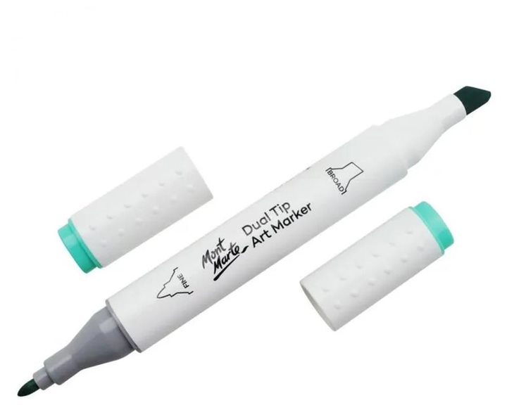 Μαρκαδόρος Διπλής Μύτης Mont Marte Art Marker G4 Seafoam (58 Mint Green Light)  MGRD0037
