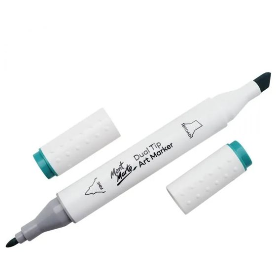 Μαρκαδόρος Διπλής Μύτης Mont Marte Art Marker G1 Teal (57 Turquoise Green Light )  MGRD0034