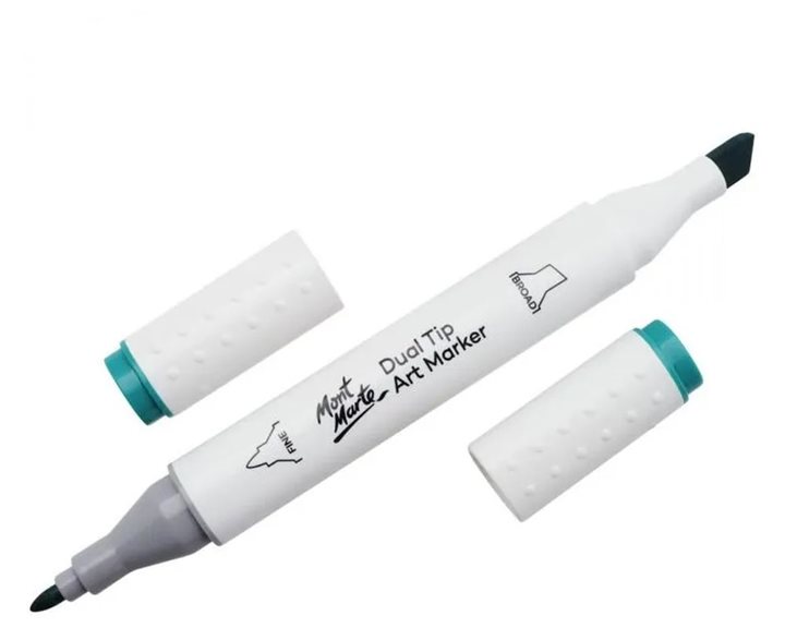 Μαρκαδόρος Διπλής Μύτης Mont Marte Art Marker G1 Teal (57 Turquoise Green Light )  MGRD0034