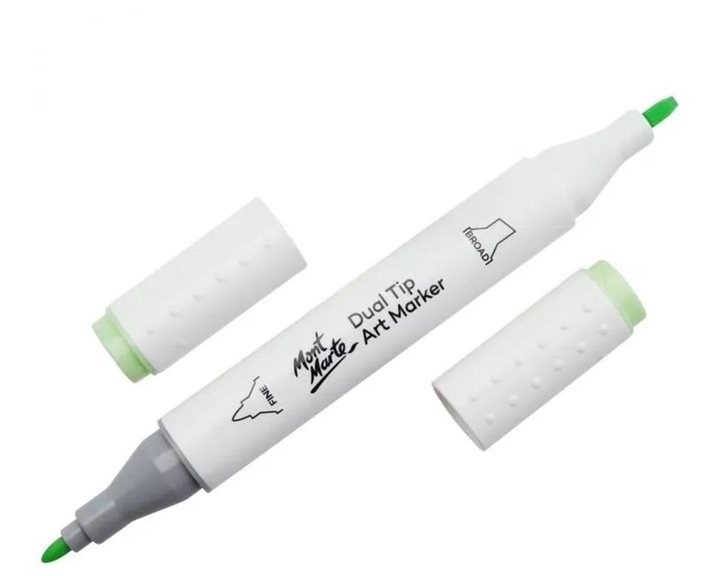 Μαρκαδόρος Διπλής Μύτης Mont Marte Art Marker G6 Mint Green (166 Mignonette)  MGRD0039