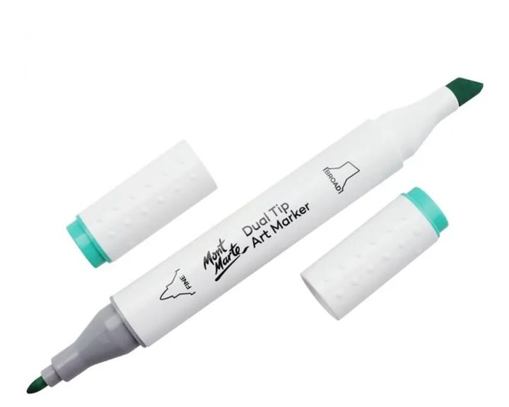 Μαρκαδόρος Διπλής Μύτης Mont Marte Art Marker G5 Pastel Green (68 Turquoise Blue)  MGRD0038
