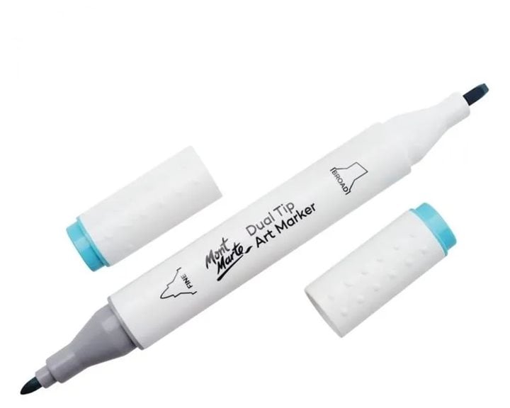 Μαρκαδόρος Διπλής Μύτης Mont Marte Art Marker B8 Turquoise (65 Ice Blue) MGRD0032