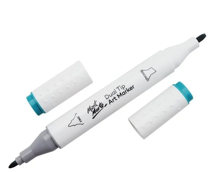 Μαρκαδόρος Διπλής Μύτης Mont Marte Art Marker G2 Viridian (61 Peacock Green)  MGRD0035