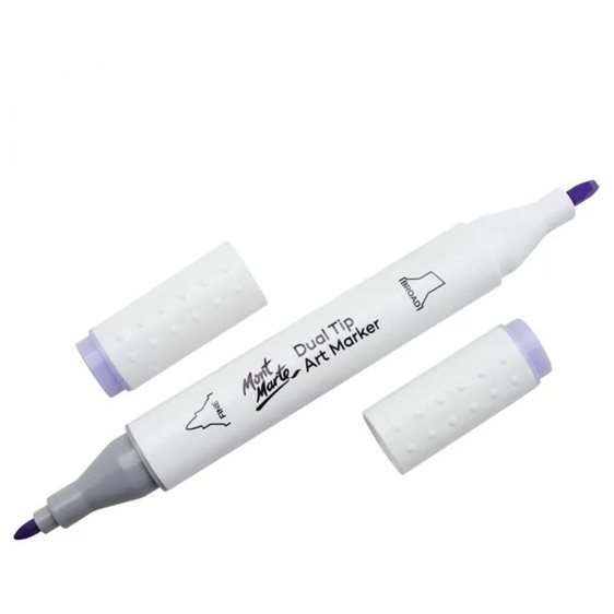 Μαρκαδόρος Διπλής Μύτης Mont Marte Art Marker V5 Lilac (75 Dark Blue Light)  MGRD0022