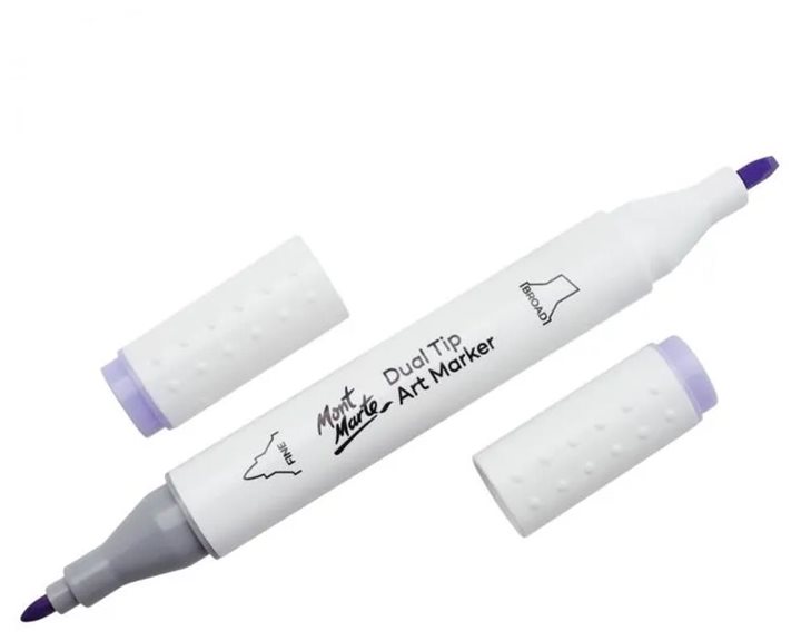 Μαρκαδόρος Διπλής Μύτης Mont Marte Art Marker V5 Lilac (75 Dark Blue Light)  MGRD0022