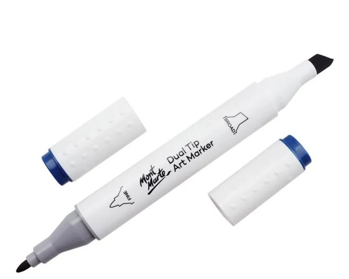 Μαρκαδόρος Διπλής Μύτης Mont Marte Art Marker B3 Prussian Blue (69 Prussian Blue) MGRD0027
