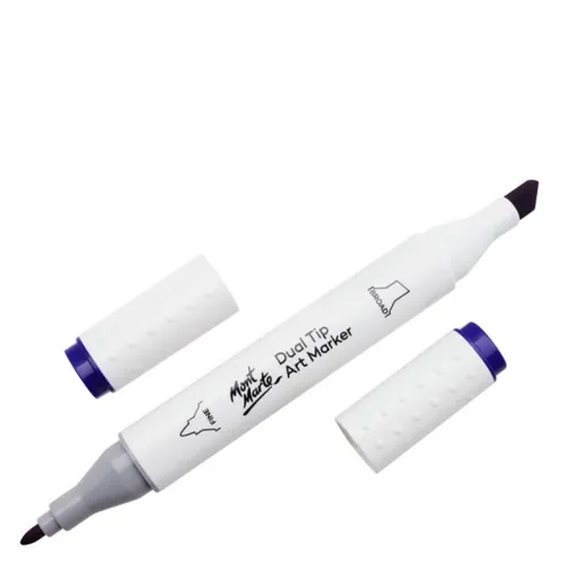 Μαρκαδόρος Διπλής Μύτης Mont Marte Art Marker B1 Cobalt Blue (71 Cobalt Blue) MGRD0025