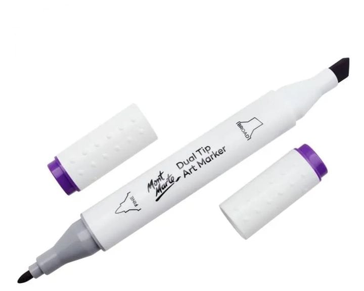 Μαρκαδόρος Διπλής Μύτης Mont Marte Art Marker V1 Violet (82 Light Violet)  MGRD0023
