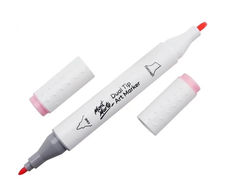 Μαρκαδόρος Διπλής Μύτης Mont Marte Art Marker P6 Carnation (7 Cosmos) MGRD0015