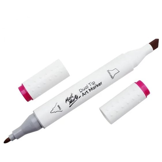 Μαρκαδόρος Διπλής Μύτης Mont Marte Art Marker V4 Plum (87 Azalea Purple) MGRD0020
