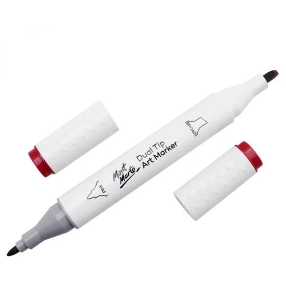 Μαρκαδόρος Διπλής Μύτης Mont Marte Art Marker R4 Crimson (2 Old Red) MGRD0013