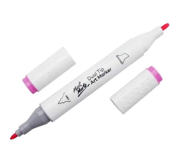 Μαρκαδόρος Διπλής Μύτης Mont Marte Art Marker P3 Fuchsia (89 Pale Purple) MGRD0019