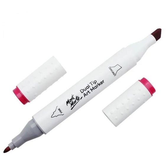 Μαρκαδόρος Διπλής Μύτης Mont Marte Art Marker P1 Cerise (3 Rose Red) MGRD0012