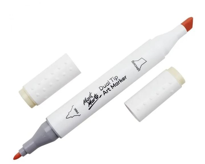 Μαρκαδόρος Διπλής Μύτης Mont Marte Art Marker O1 Beige (134 Raw Silk) MGRD0001