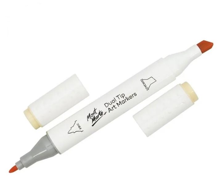 Μαρκαδόρος Διπλής Μύτης Mont Marte Art Marker O2 Apricot (26 Pastel Peach)  MGRD0005