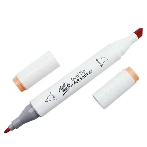 Μαρκαδόρος Διπλής Μύτης Mont Marte Art Marker O4 Tangerine (24 Marigold) MGRD0007