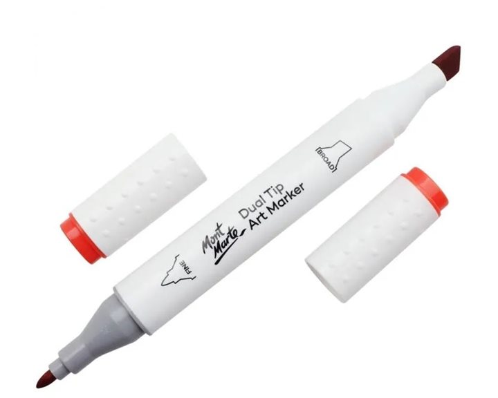 Μαρκαδόρος Διπλής Μύτης Mont Marte Art Marker R1 Vermilion (14 Vermilion) MGRD0009