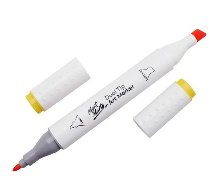 Μαρκαδόρος Διπλής Μύτης Mont Marte Art Marker Y3 Cadmium Yellow (32 Deep Yellow) MGRD0004