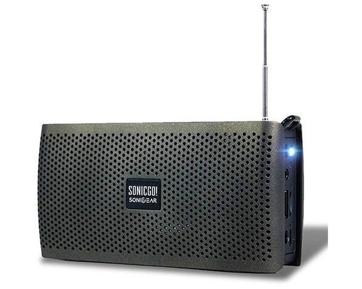 SONICGEAR SONICGO RDO 30X BLUETOOTH PORTABLE FM SPEAKER GREY
