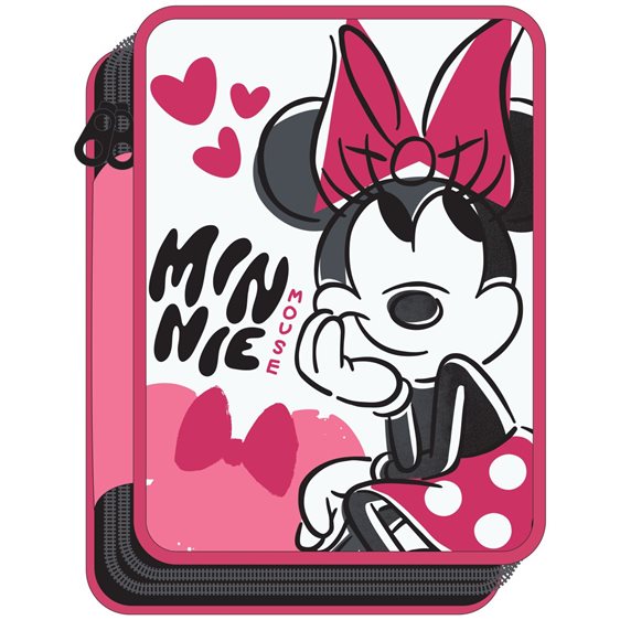 Κασετίνα Gim Διπλή Γεμάτη Minnie Bow 340-36100