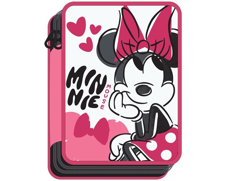 Κασετίνα Gim Διπλή Γεμάτη Minnie Bow 340-36100