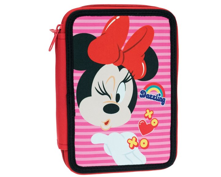 Κασετίνα Gim Διπλή Γεμάτη Minnie Comfy Routine 340-37100