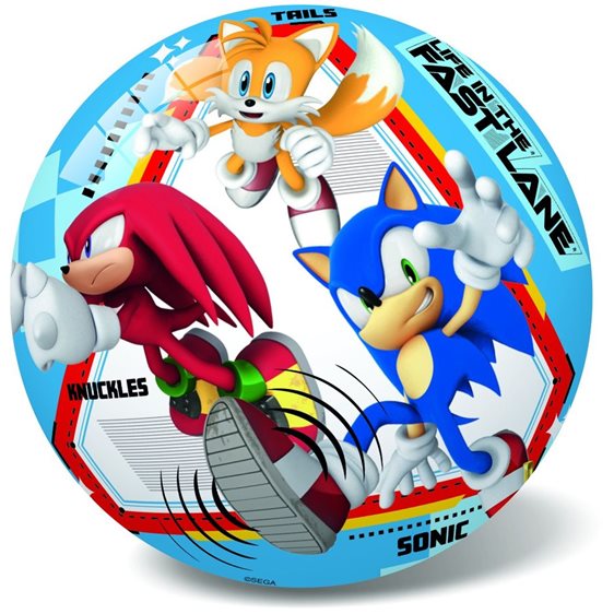 Μπάλα Πλαστική Sonic 14 cm