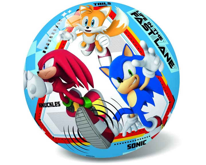 Μπάλα Πλαστική Sonic 14 cm