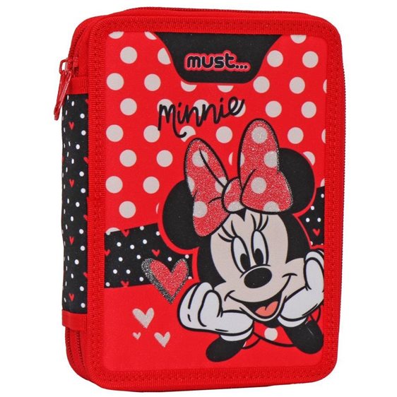 Κασετίνα Must Διπλή Γεμάτη 15χ5χ21 Disney Minnie Mouse