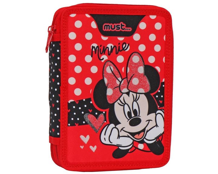 Κασετίνα Must Διπλή Γεμάτη 15χ5χ21 Disney Minnie Mouse