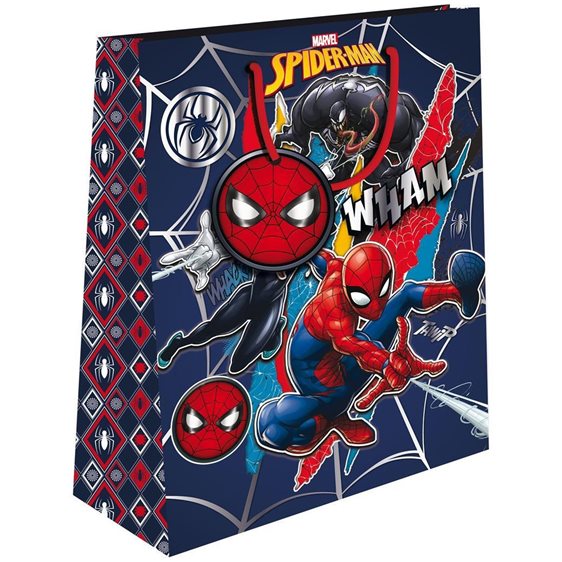 Τσάντα Δώρου Χάρτινη με Foil 26x12x32 Spiderman 508255