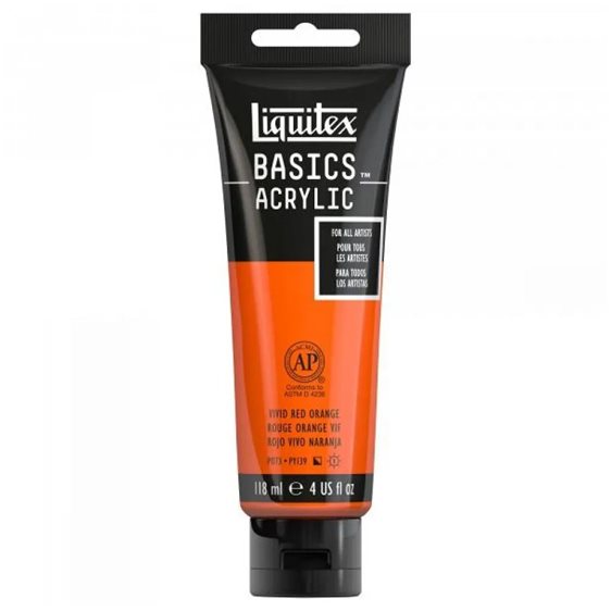 Liquitex 118 ml Basics 620 Vivid Red Orange