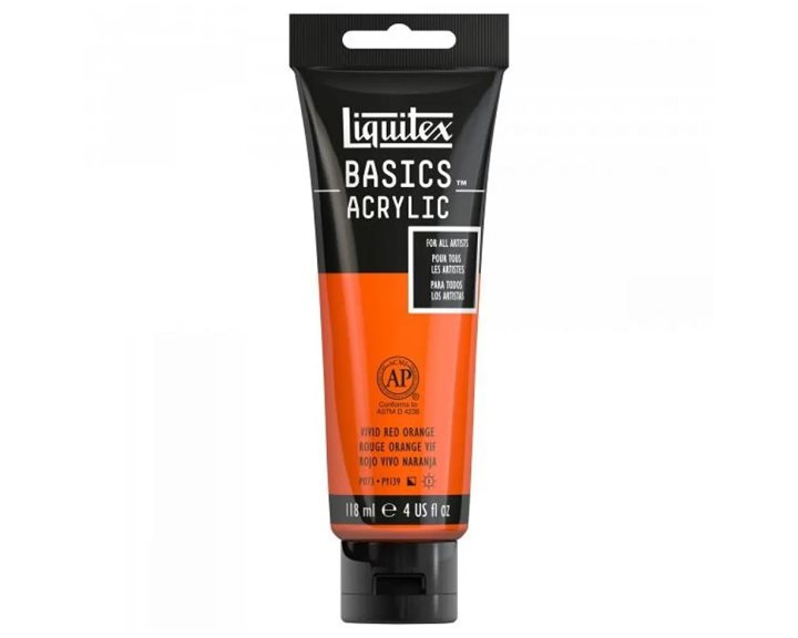 Liquitex 118 ml Basics 620 Vivid Red Orange