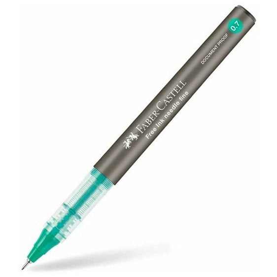 Στυλό Faber-Castell  Rollerball 0.7mm με Πράσινο Μελάνι Free Ink Needle