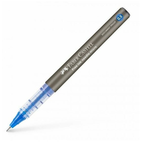 Στυλό Faber-Castell  Rollerball 0.5mm με Μπλε Μελάνι Free Ink Needle