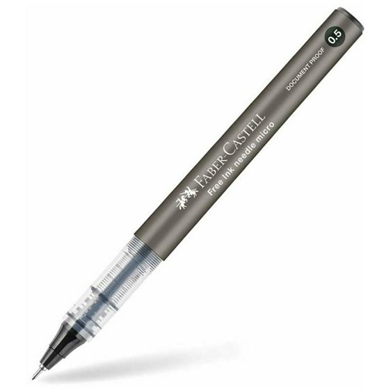 Στυλό Faber-Castell  Rollerball 0.5mm με Μαύρο Μελάνι Free Ink Needle