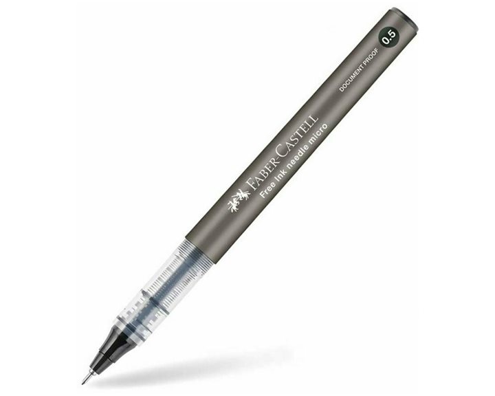 Στυλό Faber-Castell  Rollerball 0.5mm με Μαύρο Μελάνι Free Ink Needle