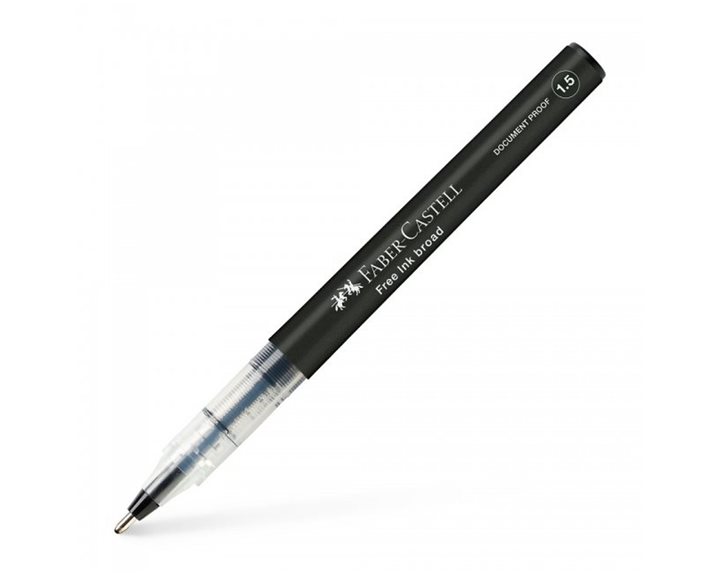 Στυλό Faber-Castell Rollerball 1.5mm με Μαύρο Mελάνι Free Ink Fine