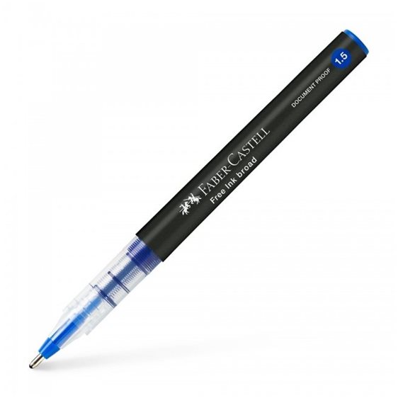 Στυλό Faber-Castell Rollerball 1.5mm με Μπλε Mελάνι Free Ink Fine