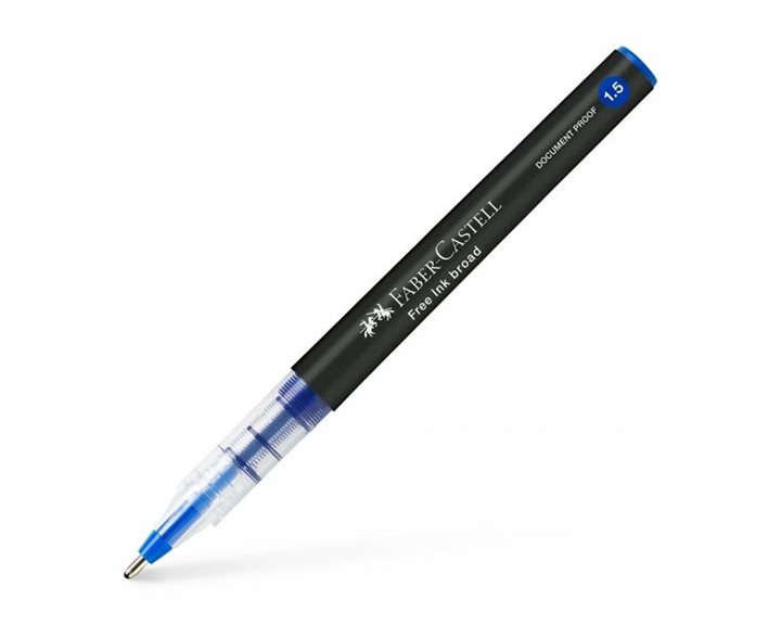 Στυλό Faber-Castell Rollerball 1.5mm με Μπλε Mελάνι Free Ink Fine