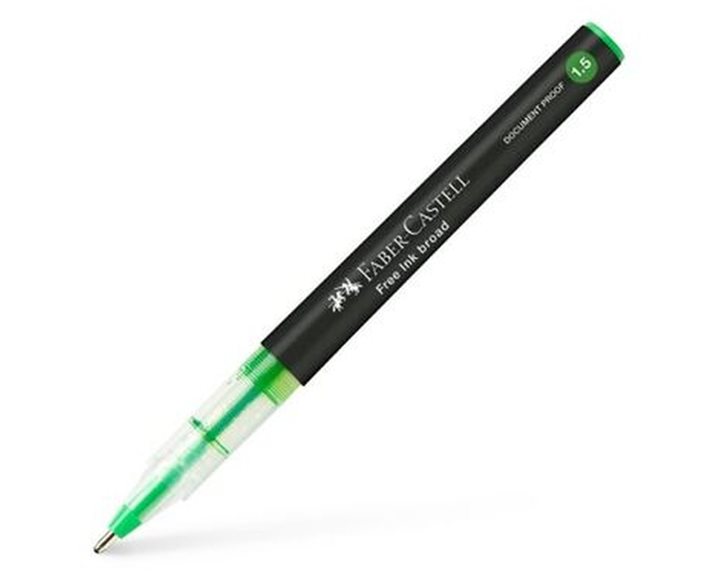 Στυλό Faber-Castell Rollerball 1.5mm με Λαχανί Mελάνι Free Ink Fine