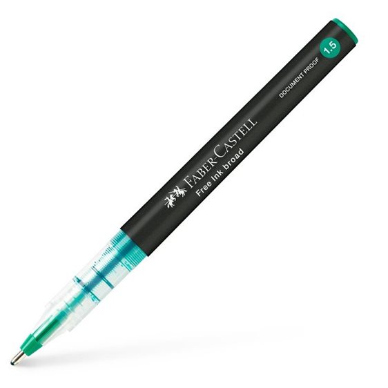 Στυλό Faber-Castell Rollerball 1.5mm με Πράσινο Mελάνι Free Ink Fine