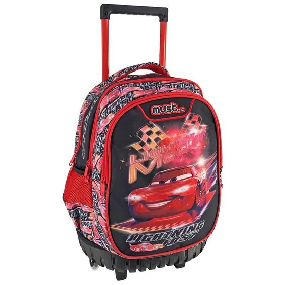 Τσάντα Τρόλλευ Must 34x20x44cm 3 Θήκες Disney Cars Lighting Fast