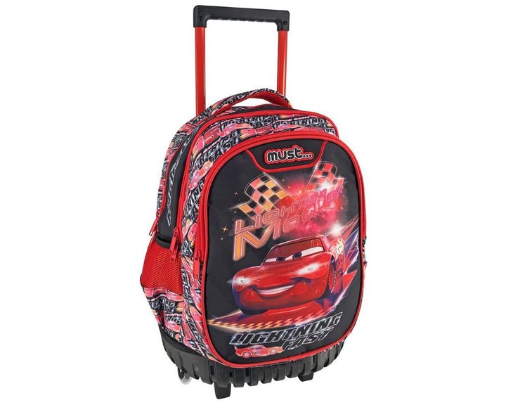 Τσάντα Τρόλλευ Must 34x20x44cm 3 Θήκες Disney Cars Lighting Fast