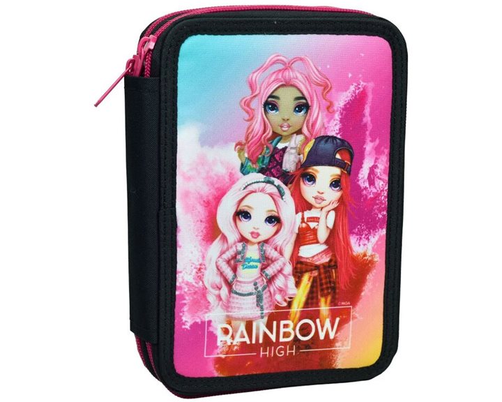 Κασετίνα Gim Διπλή Γεμάτη Rainbow High 363-50100
