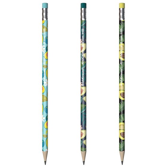 Μολύβι με Γόμα Erichkrause Avocado HB 2.2mm 56008