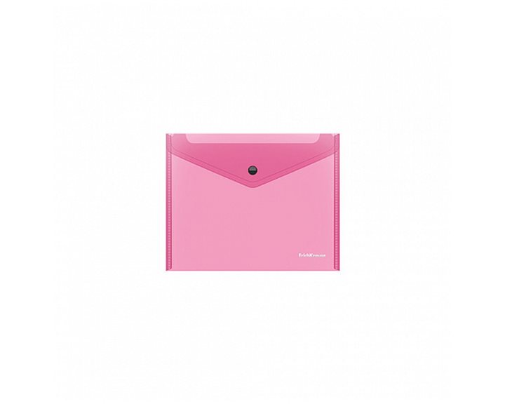 Φάκελος Κουμπί ErichKrause A5+ Glossy Neon Semitransparent Assorted 59160