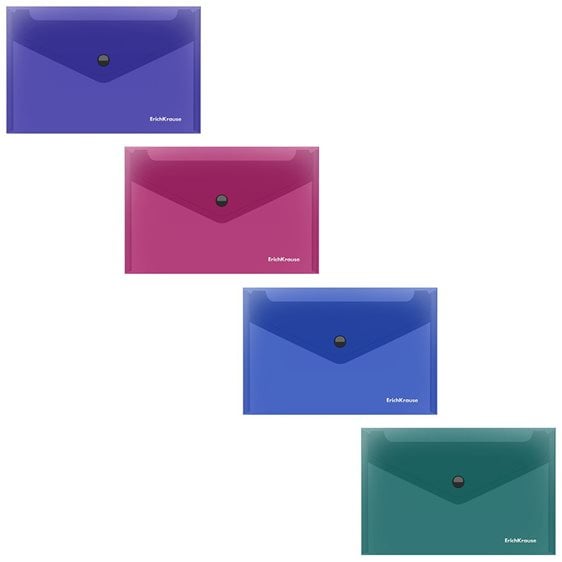 Φάκελος Κουμπί ErichKrause Card Size Glossy Vivid 59152